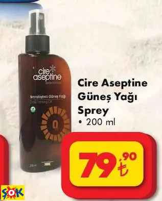 CİRE ASEPTİNE GÜNEŞ YAĞI SPREY CİRE ASEPTİNE GÜNEŞ YAĞI SPREY